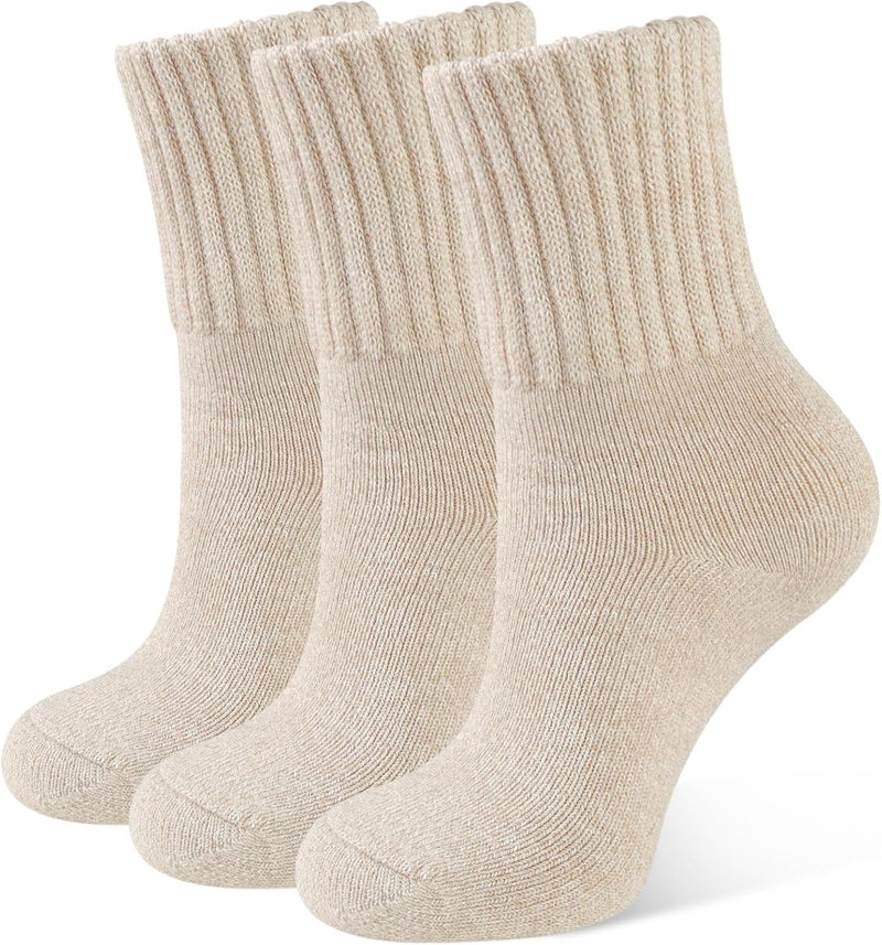 CLOSEMATE Womens Thick Full Cushioned Thermal Warm Boot Socks for Winter 3 Pairs - Image 1